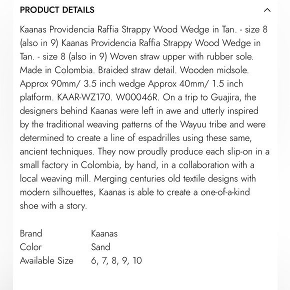 Kaanas Providencia Raffia Straw Strappy Wood Wedge Platform Sandals - 9 - Picture 15 of 16